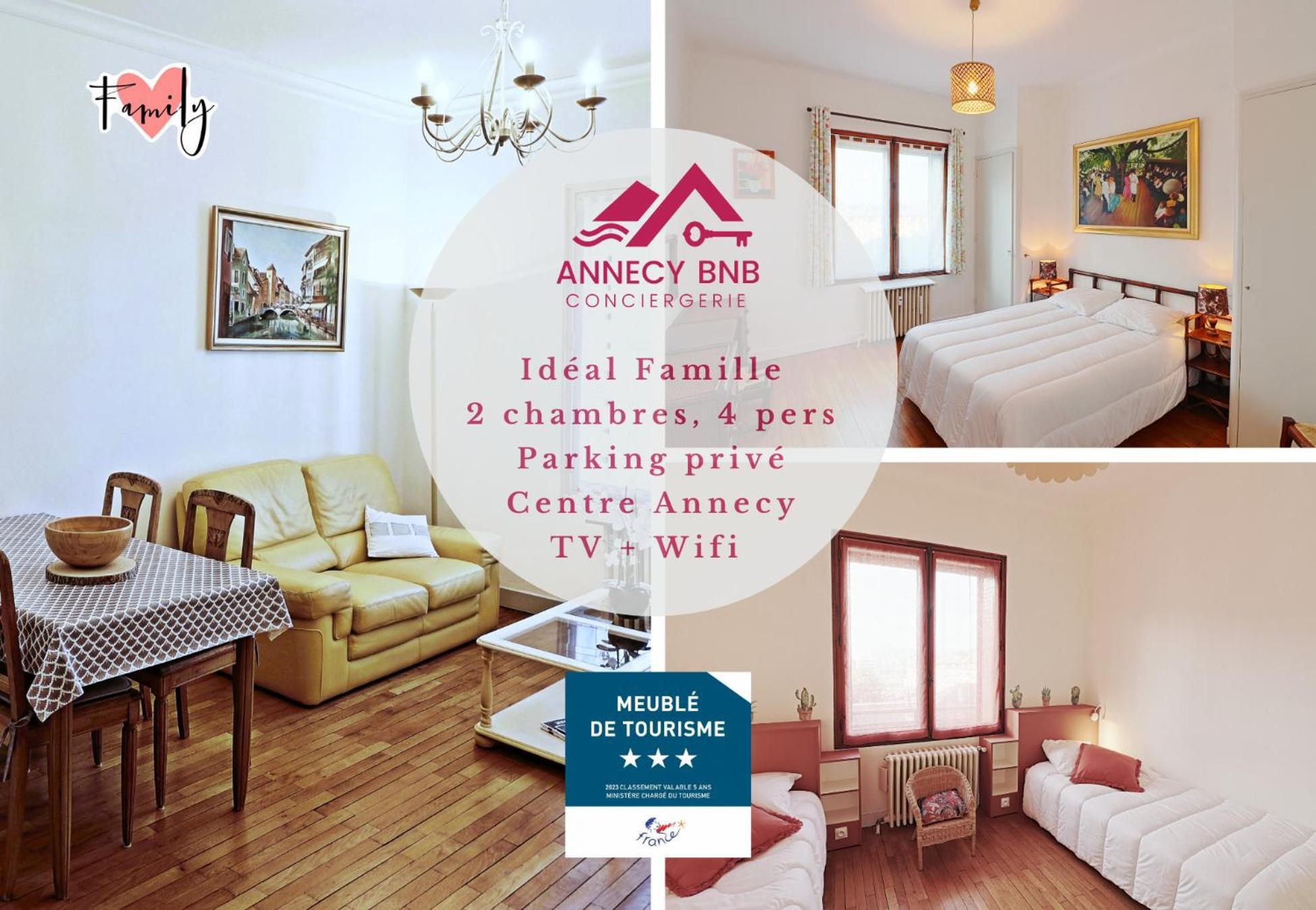 Le Family Lodge 2 Chambres 4 Personnes Classe 3 Etoiles Annecy Eksteriør billede